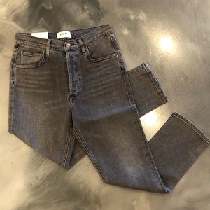 Agolde Riley Crop High Rise Straight